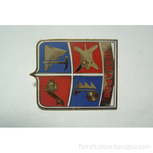 Gold Imitated Enamel Badges Pin Badges Lapel Pins Metal Badges